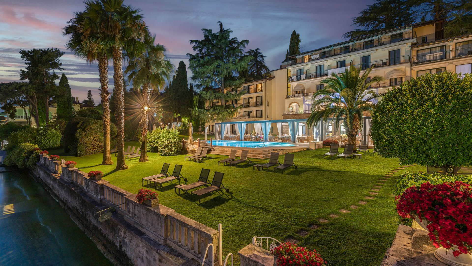 Un incantevole hotel a Gardone Riviera con piscina